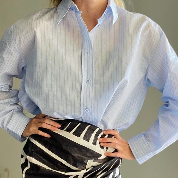 Zara oversized poplin shirt medium - Picture 7 of 7